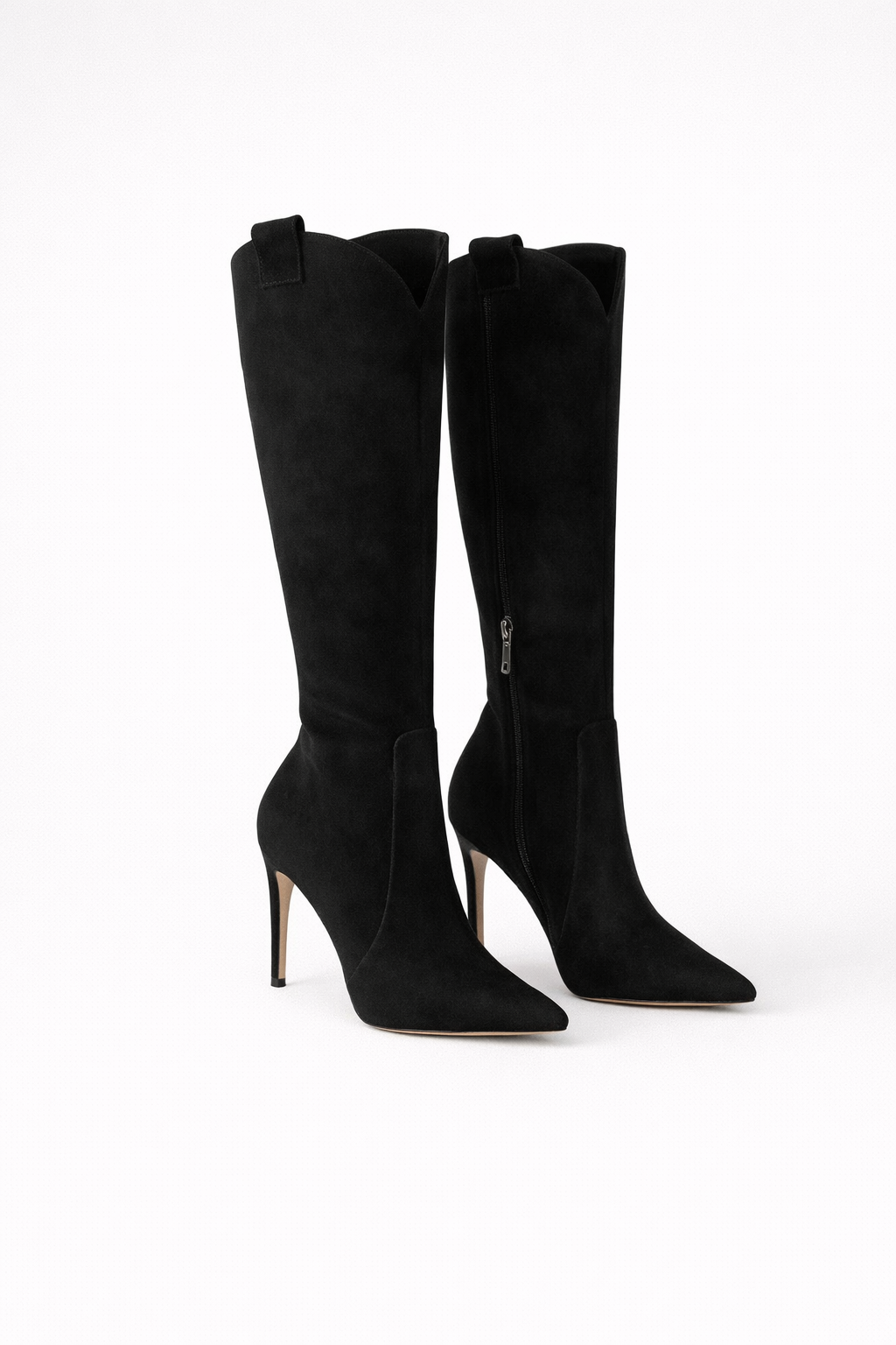 Black Knee High Boots for Women - Elegant High Heel Long Leather Boots for Chic Style 3
