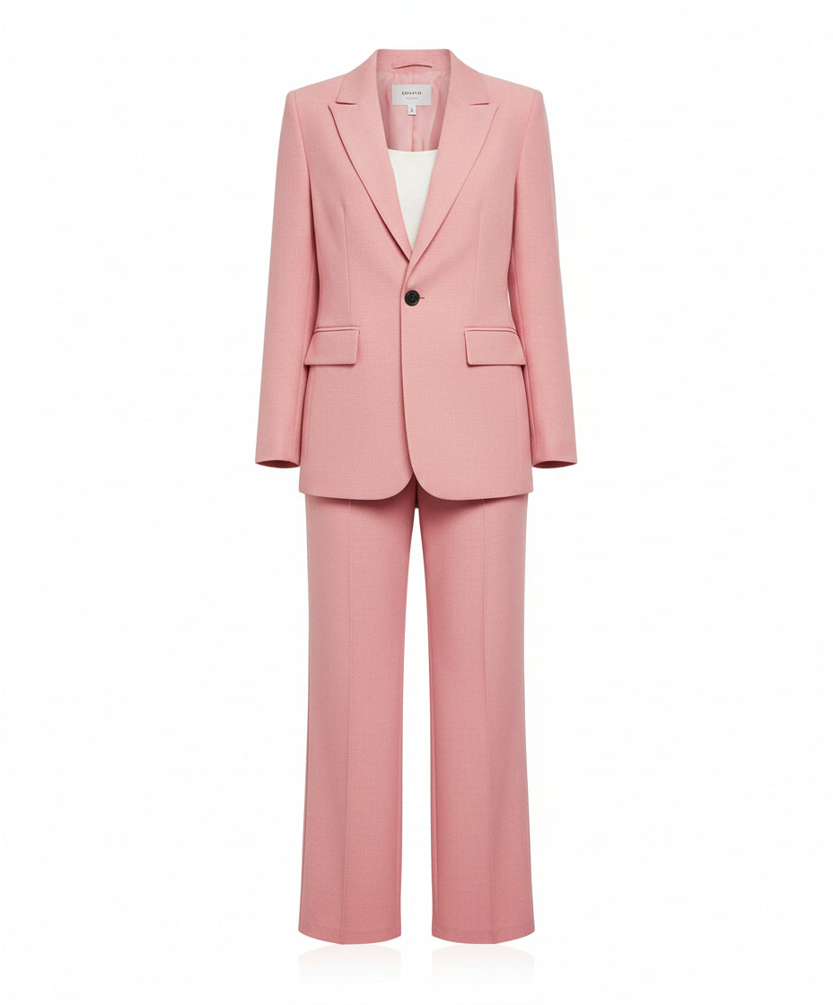 Dames Co-ord Set met Oversized Blazer en Rechte Broek in Polyester – Veelzijdige Stijl en Comfort, Maten XXS tot 3XL 5