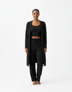 Dames Pyjama Set van Pluche Fleece – Winter Pyjama met Crop Top, Lange Broek en Jas, Perfect voor Matching Pyjama Feesten 5