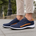 Heren Sneakers van Leer - Orthopedische Vrijetijdsschoenen met Antislip Zool en Gewatteerde Steunzool 0