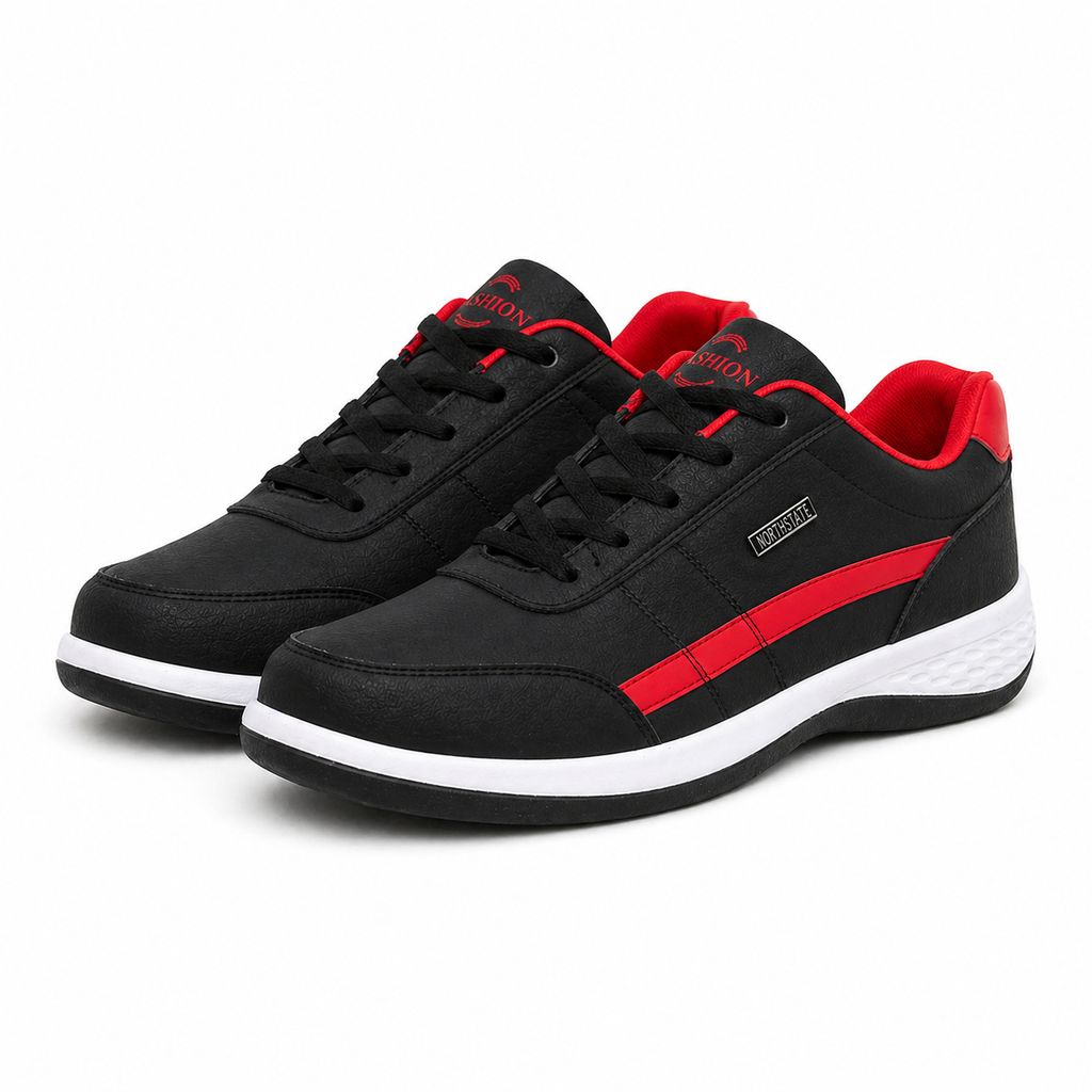 Heren Sneakers van Leer - Orthopedische Vrijetijdsschoenen met Antislip Zool en Gewatteerde Steunzool 5