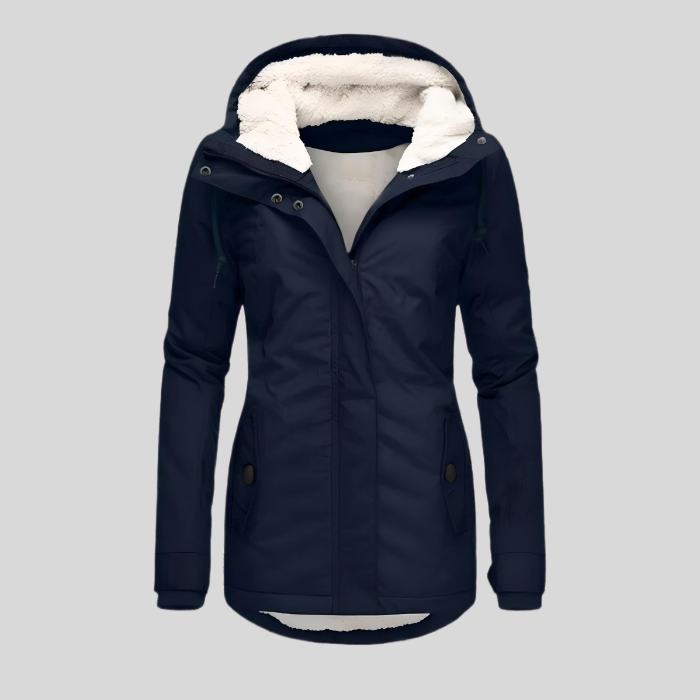 Lange Waterdichte Winterjas Dames met Capuchon en Warme Voering - Diverse Kleuren Beschikbaar 2