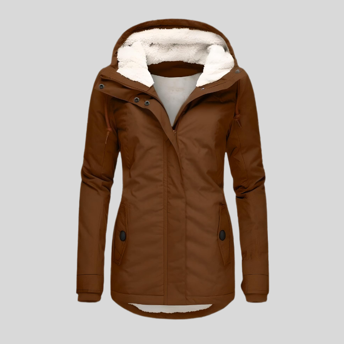 Lange Waterdichte Winterjas Dames met Capuchon en Warme Voering - Diverse Kleuren Beschikbaar 3