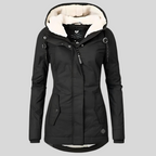 Lange Waterdichte Winterjas Dames met Capuchon en Warme Voering - Diverse Kleuren Beschikbaar 5