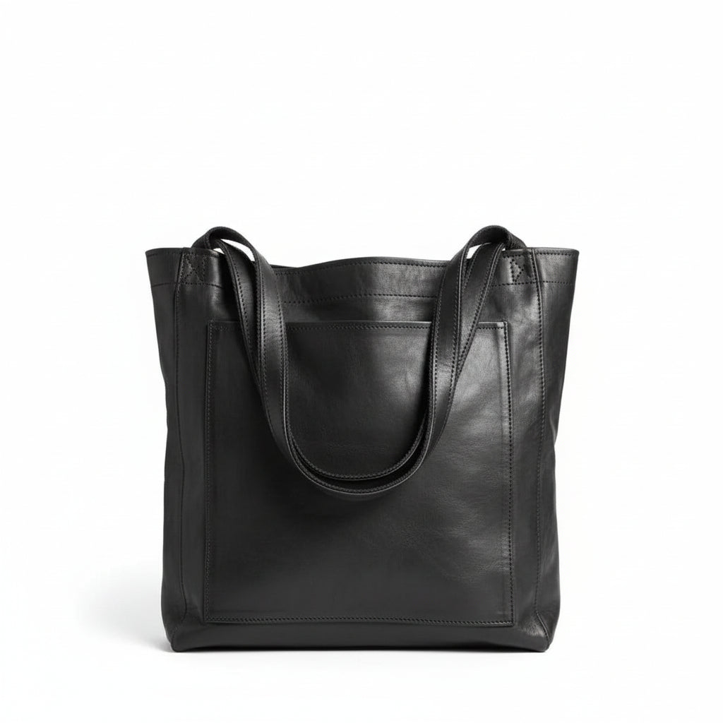 Leren Schoudertas Dames met Ruime Binnenkant en Tijdloos Ontwerp - Perfect voor Dagelijks Gebruik