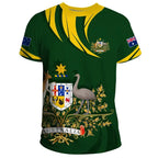 Men's 3D Printed Australia Flag T-Shirt, Short Sleeve Loose Fit Tee, Comfortable Cotton Blend Summer Shirt 7