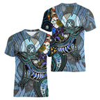 Men's 3D Printed Kangaroo Pattern T-Shirt – Short Sleeve V-Neck Casual Tee, Lightweight Fabric, Available in Multiple Sizes 2