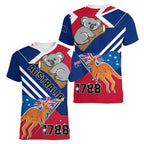 Men's 3D Printed Kangaroo Pattern T-Shirt – Short Sleeve V-Neck Casual Tee, Lightweight Fabric, Available in Multiple Sizes 4