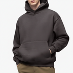 Men's Adjustable Hooded Sweatshirt with Kangaroo Pocket – Comfortable Pullover Hoodie for Casual Wear