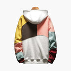 Men's Colorblock Hoodie with Adjustable Hood and Front Pocket – Casual and Trendy Sweatshirt for Fall and Winter 3