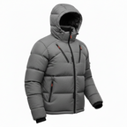 Men's Down Jacket with Detachable Hood – Warm and Durable Mens Winter Jacket for Extreme Cold Protection