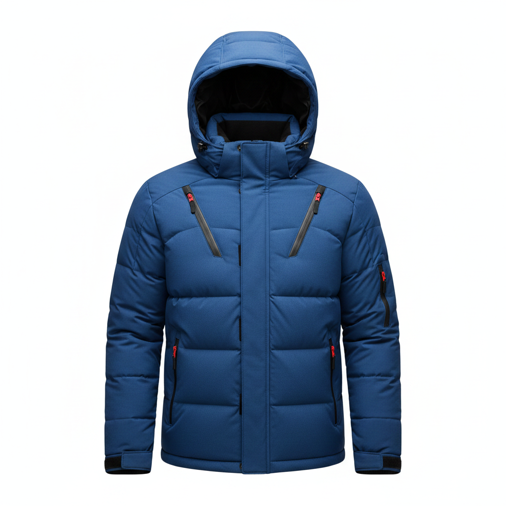 Men's Down Jacket with Detachable Hood – Warm and Durable Mens Winter Jacket for Extreme Cold Protection 4