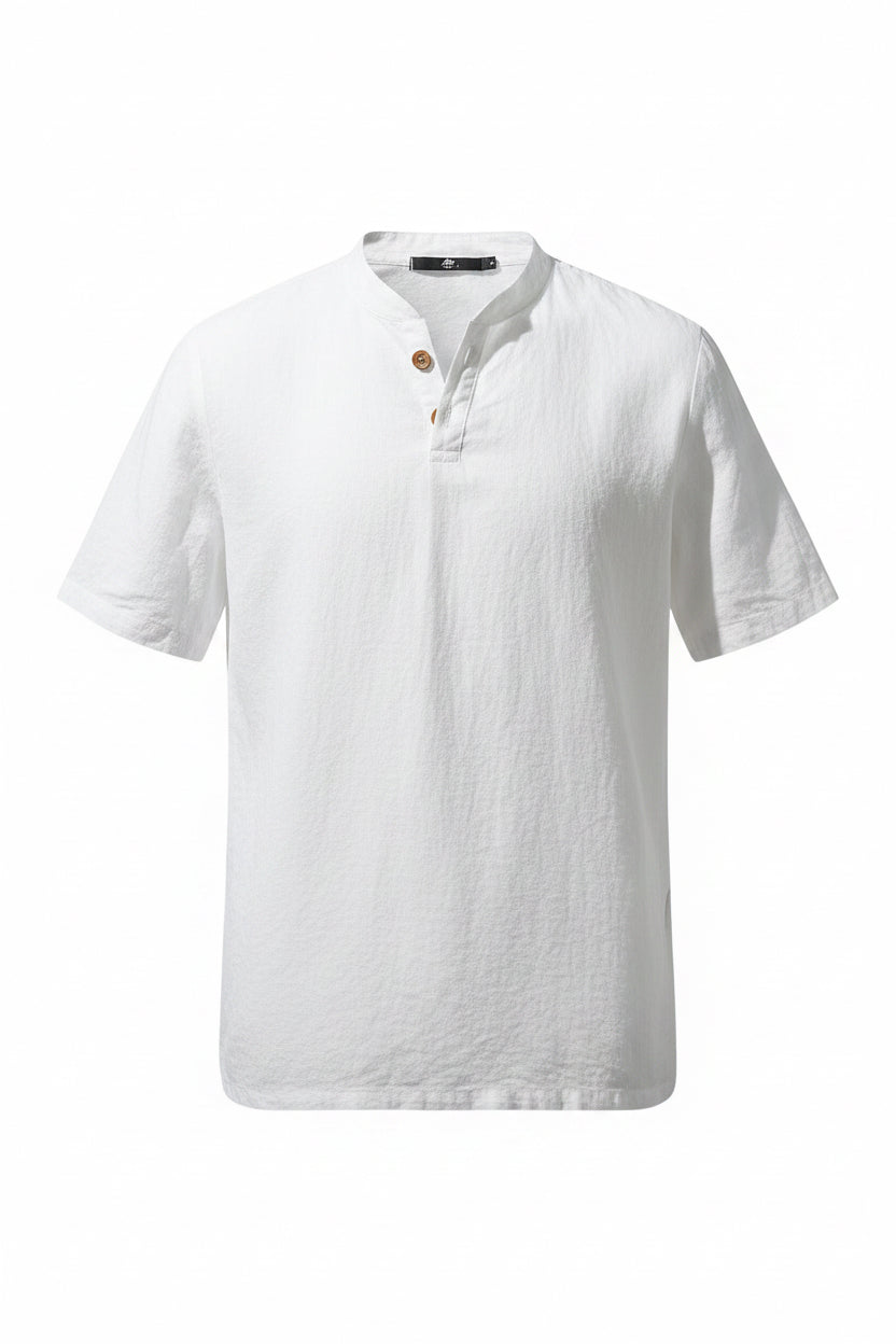 Men's Linen T-Shirt – Lightweight Breathable Summer Shirt, Comfortable Fit, Available in Sizes M-5XL 0
