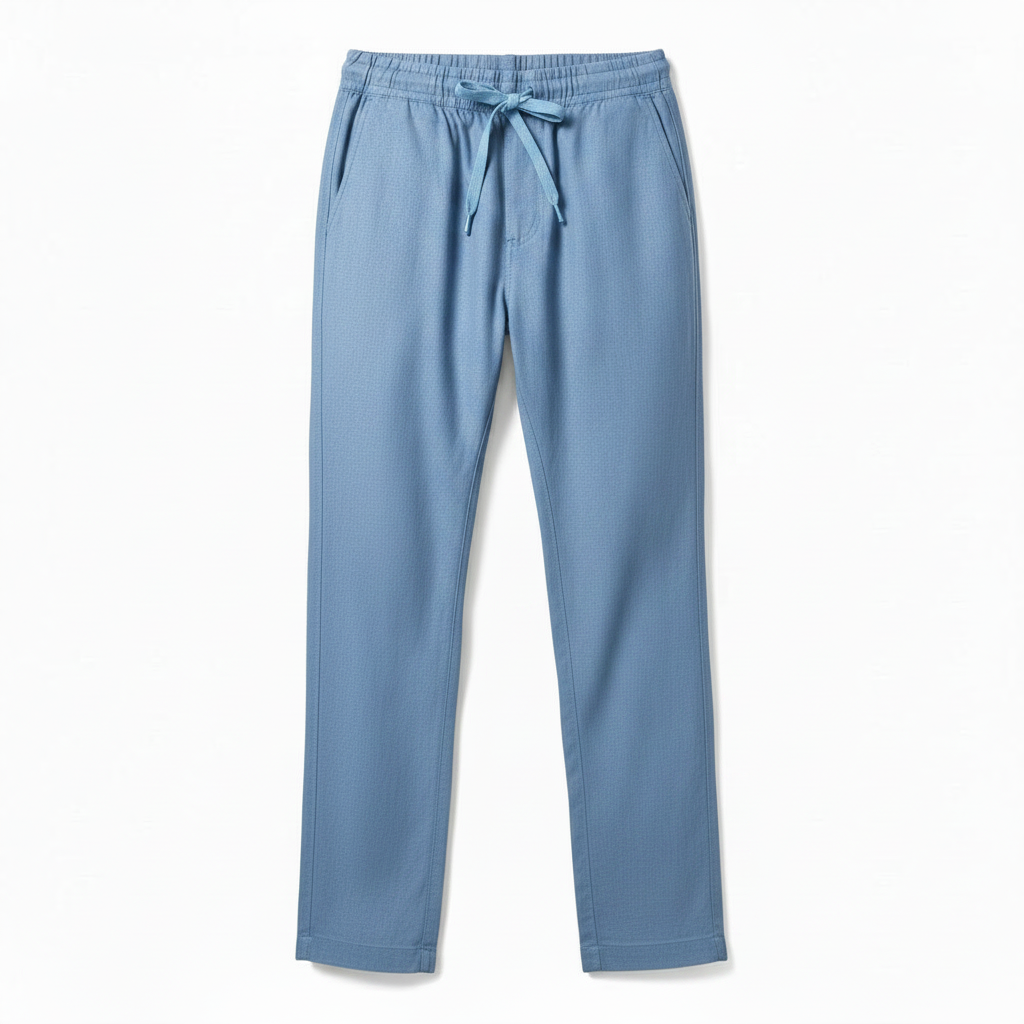 Men's Linen Trousers with Elastic Waistband – Breathable Summer Pants in 8 Colors