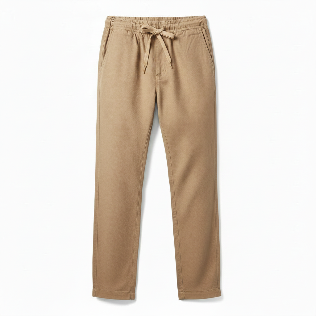 Men's Linen Trousers with Elastic Waistband – Breathable Summer Pants in 8 Colors