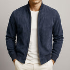 Men's Minimalist Zip Jacket - Versatile Outerwear with Ribbed Hem and Full-Zip Closure, Available in Multiple Sizes 5