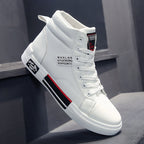 Men's Modern High Shoes for Autumn and Winter – Comfortable Fit in Black and White, Adjustable Laces, Sizes 39-44 1