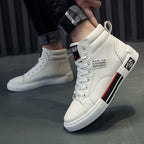 Men's Modern High Shoes for Autumn and Winter – Comfortable Fit in Black and White, Adjustable Laces, Sizes 39-44 3