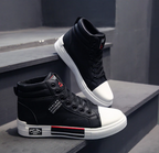 Men's Modern High Shoes for Autumn and Winter – Comfortable Fit in Black and White, Adjustable Laces, Sizes 39-44 5