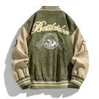 Men's Varsity Jacket, Classic Button-Up Bomber for Winter, Relaxed Fit with Iconic Patch Detailing, Available in Multiple Sizes 1