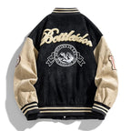 Men's Varsity Jacket, Classic Button-Up Bomber for Winter, Relaxed Fit with Iconic Patch Detailing, Available in Multiple Sizes 3