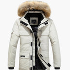 Men's Winter Jacket - Quilted Parka with Faux Fur Hood and Multiple Pockets - Warm Coats for Cold Weather 1