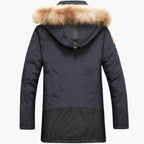 Men's Winter Jacket - Quilted Parka with Faux Fur Hood and Multiple Pockets - Warm Coats for Cold Weather 4