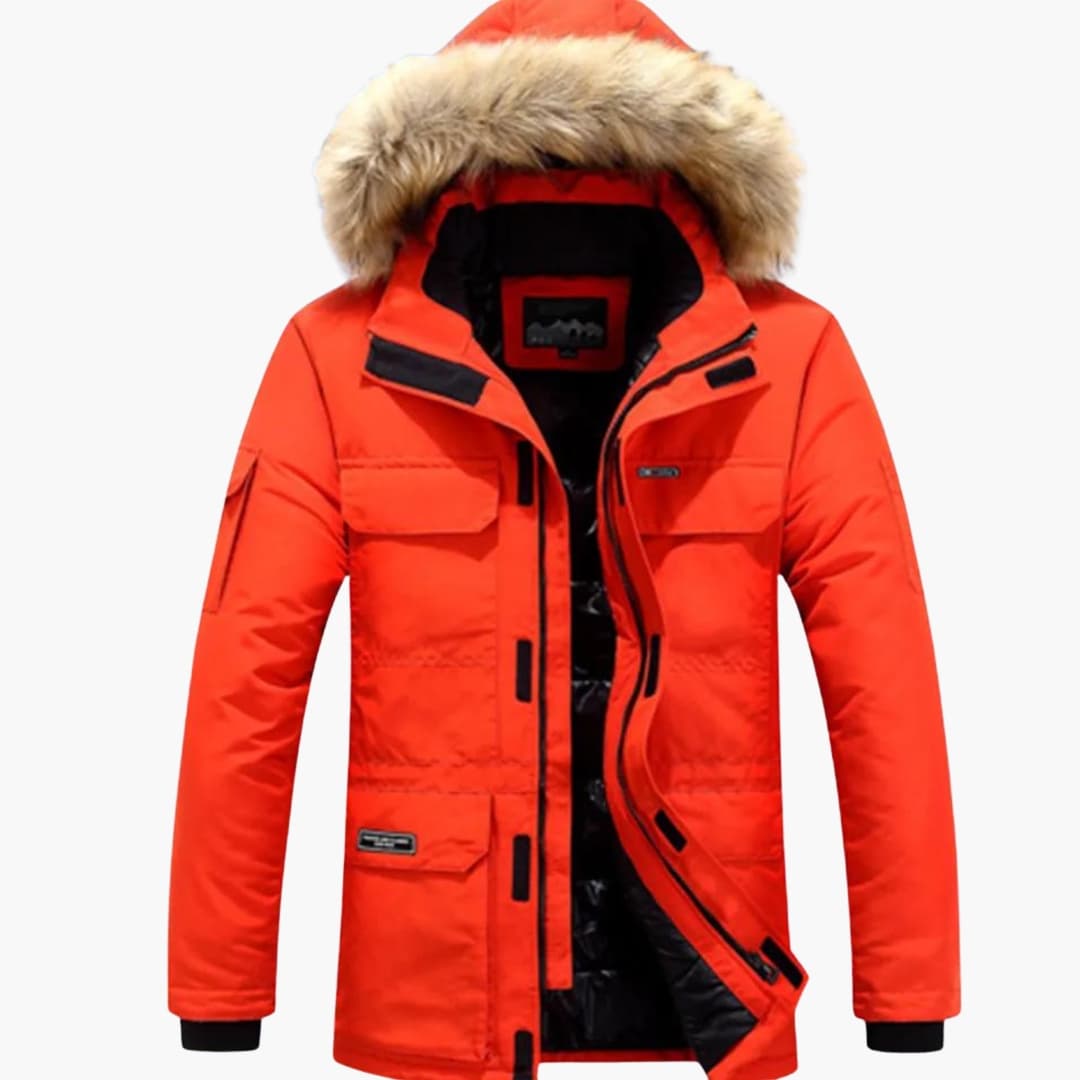 Men's Winter Jacket - Quilted Parka with Faux Fur Hood and Multiple Pockets - Warm Coats for Cold Weather 5