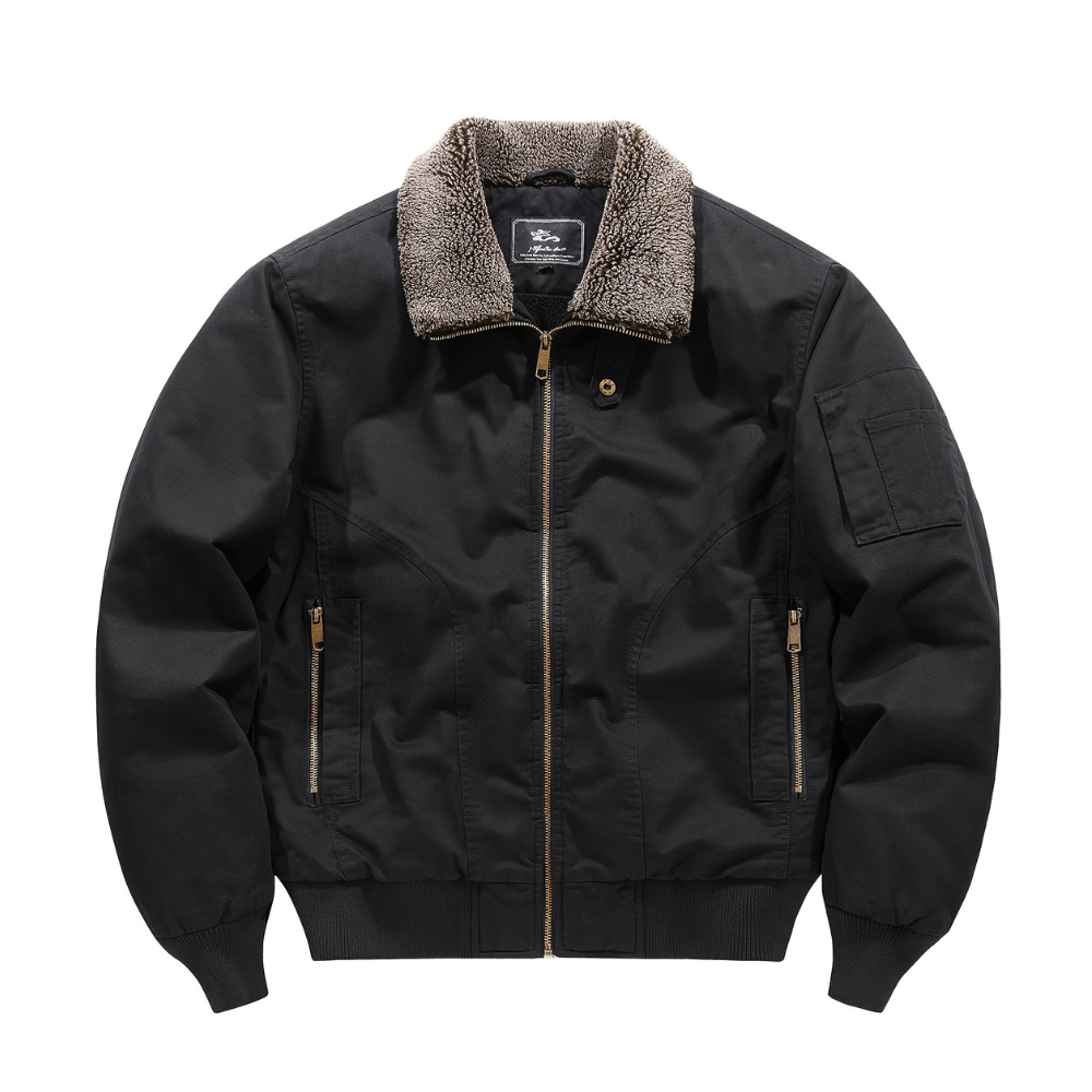 Men's Zip Up Bomber Jacket with Structured Collar – Versatile Summer Outerwear, Comfortable Fit, Available in Multiple Sizes 0
