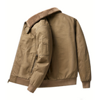 Men's Zip Up Bomber Jacket with Structured Collar – Versatile Summer Outerwear, Comfortable Fit, Available in Multiple Sizes 5
