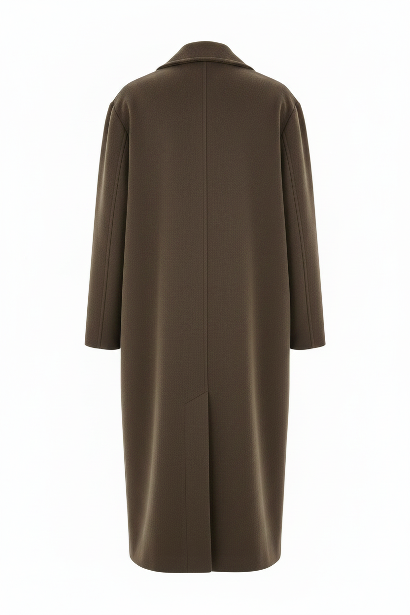 Oversized Lente Schouwjas met Double-Breasted Sluiting en Reverskraag – Lichtgewicht Casual en Chic Mantel 0