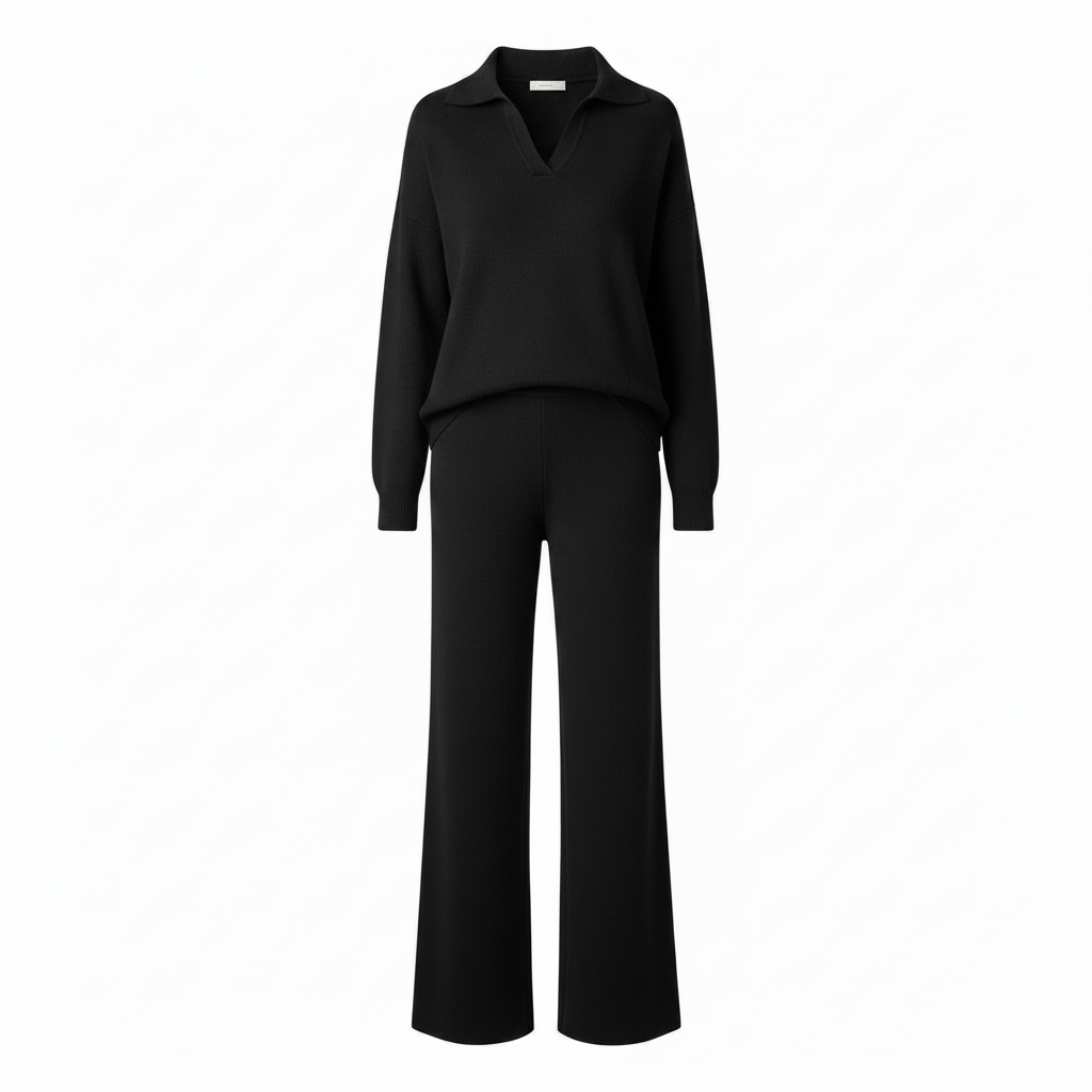 Soft Womens Lounge Set – Comfortable Relaxed Fit Loungewear Top and Bottoms in Multiple Colors