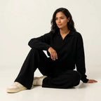 Soft Womens Lounge Set – Comfortable Relaxed Fit Loungewear Top and Bottoms in Multiple Colors 8