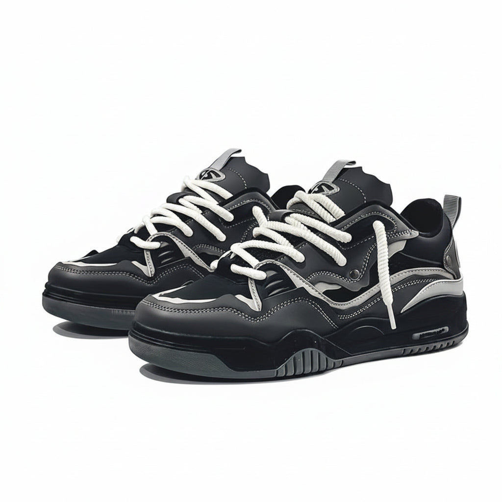 Sportieve Sneakers met Geometrisch Patroon – Comfortabele Herfst Schoenen voor Casual en Sportieve Activiteiten 0