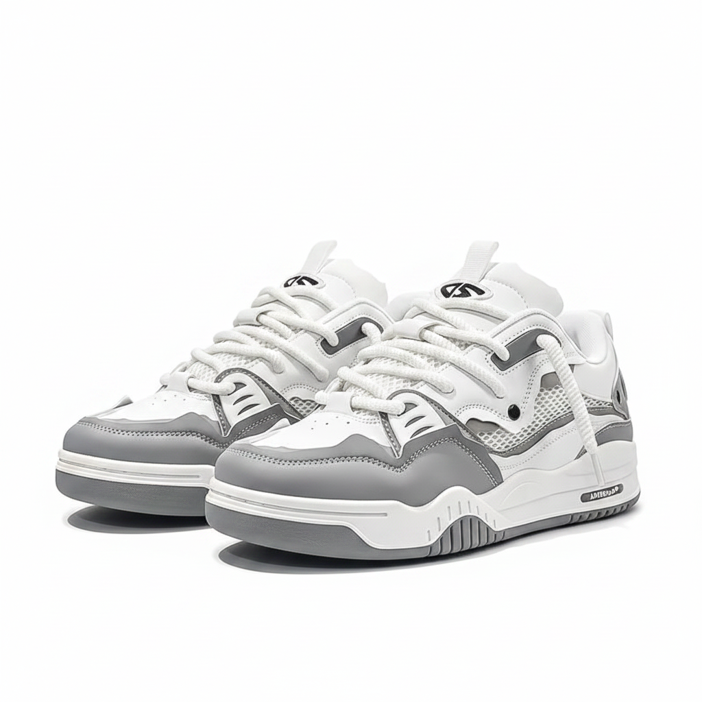 Sportieve Sneakers met Geometrisch Patroon – Comfortabele Herfst Schoenen voor Casual en Sportieve Activiteiten