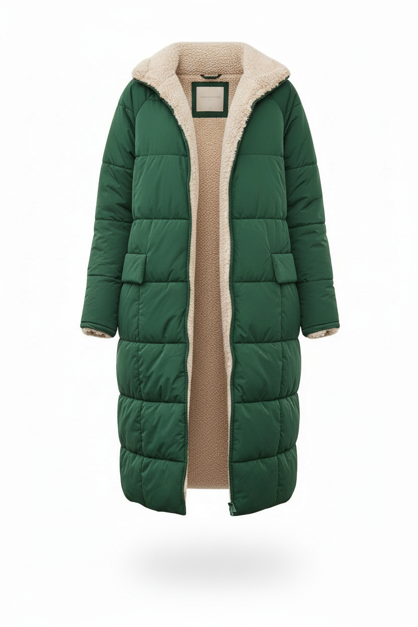 Stijlvolle Gewatteerde Dames Jas met Capuchon - Lange Herfstjas voor Comfort en Warmte 5