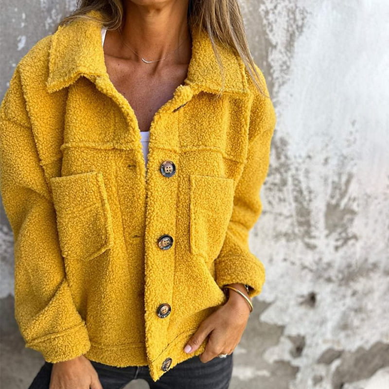 Stijlvolle Herfstjas voor Dames met Praktische Zakken en Warmte - Comfortabel en Zacht Materiaal, Verkrijgbaar in Diverse Maten en Kleuren 2