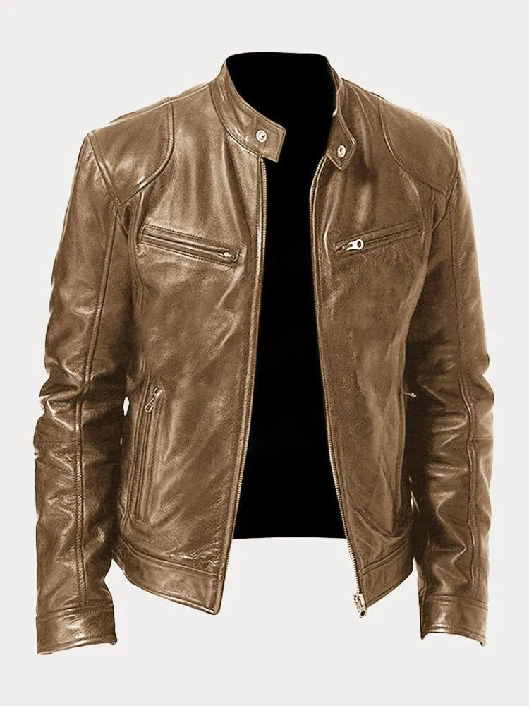Stylish PU Leather Biker Jacket for Women – All Seasons, Comfortable Fit, Multiple Colors Available 1