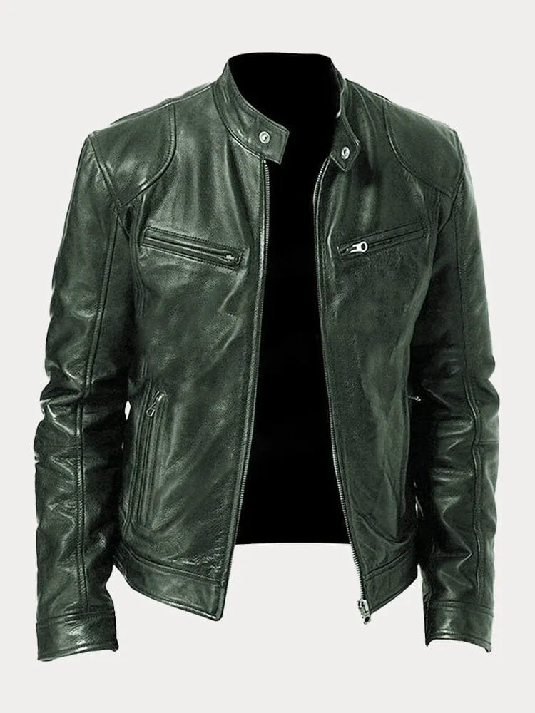 Stylish PU Leather Biker Jacket for Women – All Seasons, Comfortable Fit, Multiple Colors Available 2
