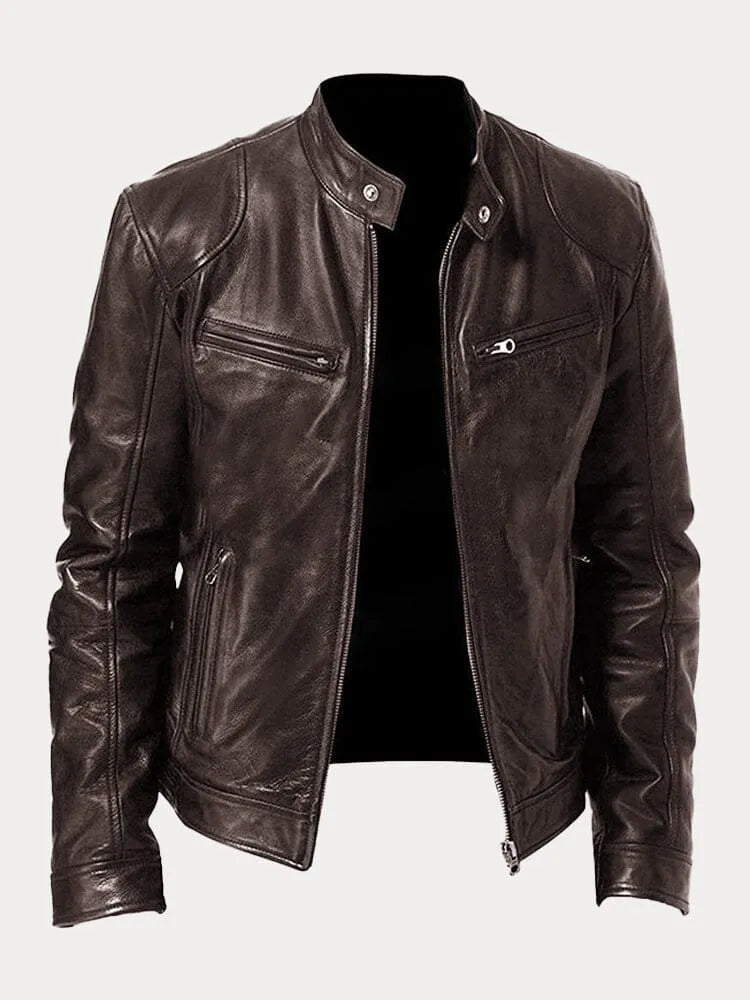 Stylish PU Leather Biker Jacket for Women – All Seasons, Comfortable Fit, Multiple Colors Available 3
