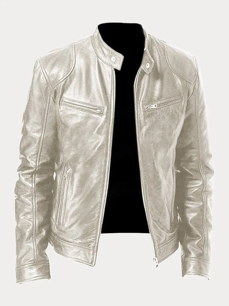 Stylish PU Leather Biker Jacket for Women – All Seasons, Comfortable Fit, Multiple Colors Available 4