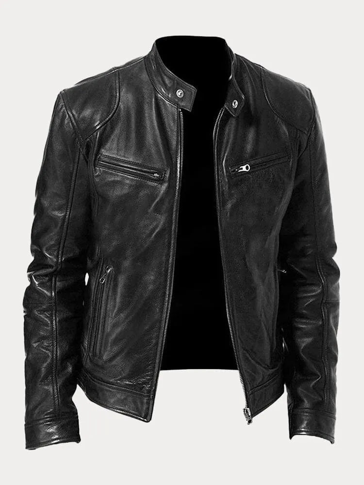 Stylish PU Leather Biker Jacket for Women – All Seasons, Comfortable Fit, Multiple Colors Available 9