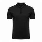 Stylish Solid Color Men's Polo Shirt with Zipper – Nicely Fitted, Available in 6 Colors, Sizes S-XXXL