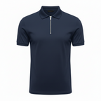 Stylish Solid Color Men's Polo Shirt with Zipper – Nicely Fitted, Available in 6 Colors, Sizes S-XXXL