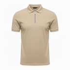 Stylish Solid Color Men's Polo Shirt with Zipper – Nicely Fitted, Available in 6 Colors, Sizes S-XXXL