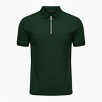 Stylish Solid Color Men's Polo Shirt with Zipper – Nicely Fitted, Available in 6 Colors, Sizes S-XXXL