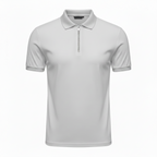 Stylish Solid Color Men's Polo Shirt with Zipper – Nicely Fitted, Available in 6 Colors, Sizes S-XXXL