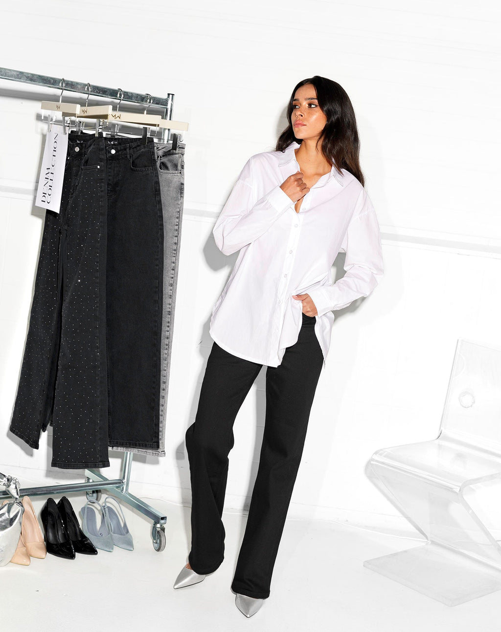 Zwarte Bootcut Jeans met Stretch en Diverse Lengtes – Comfortabele Pasvorm en Praktische Zakken 4